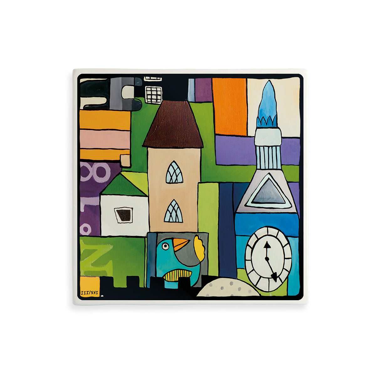 Formella "Il Tempo" III-XVI 21X21